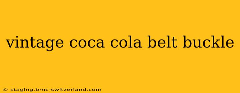vintage coca cola belt buckle