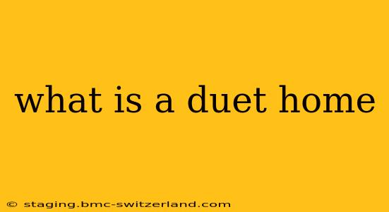 what is a duet home
