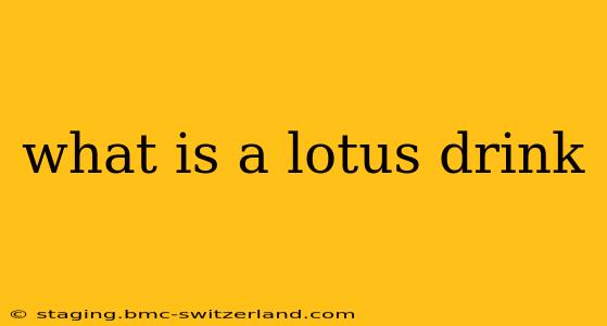 what is a lotus drink