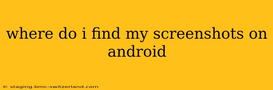 where do i find my screenshots on android