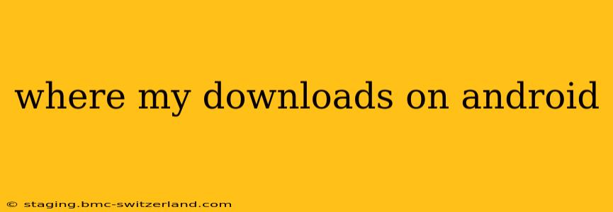 where my downloads on android