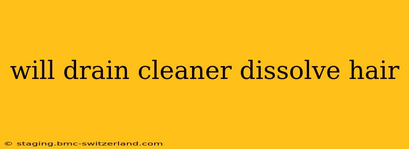 will drain cleaner dissolve hair